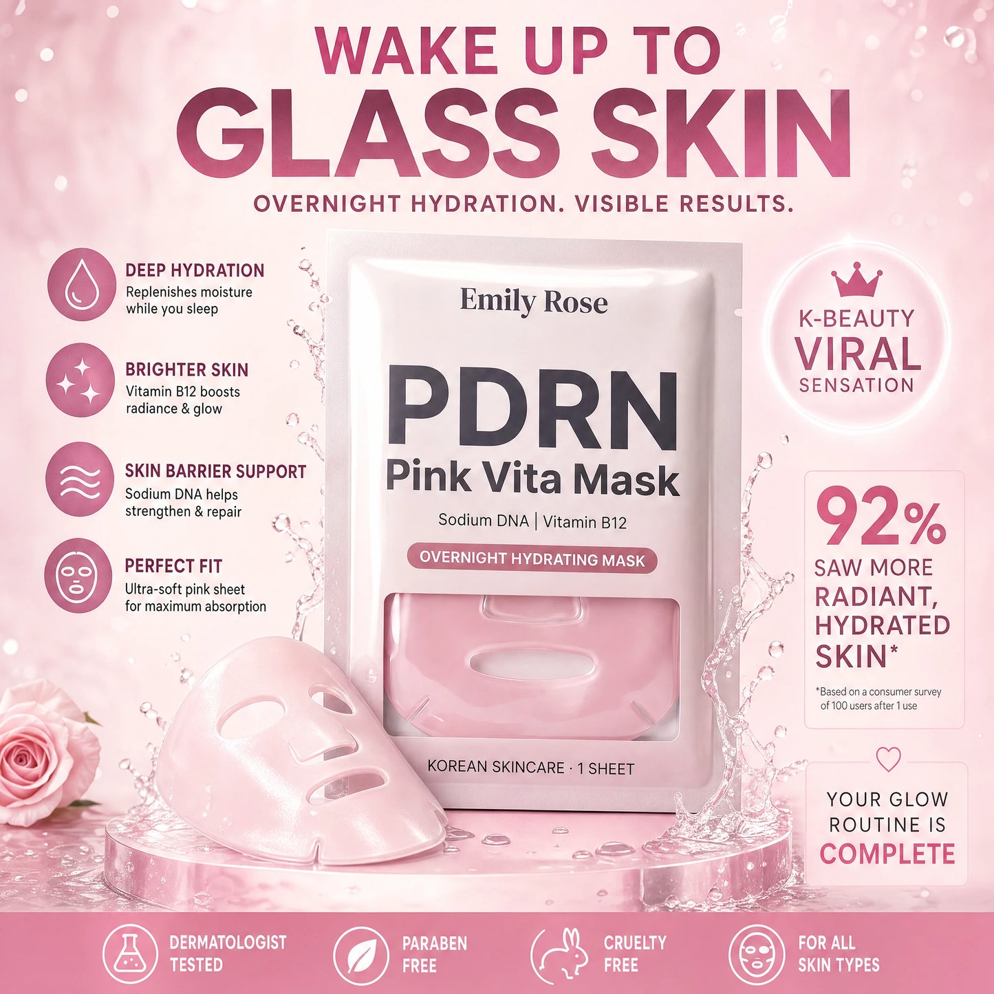 Korean PDRN Collagen Mask